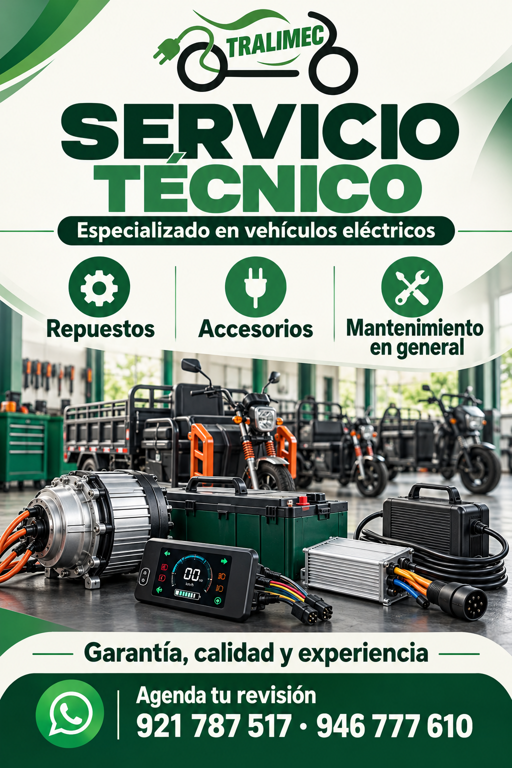 Repuestos y servicio técnico del brochure TRALIMEC